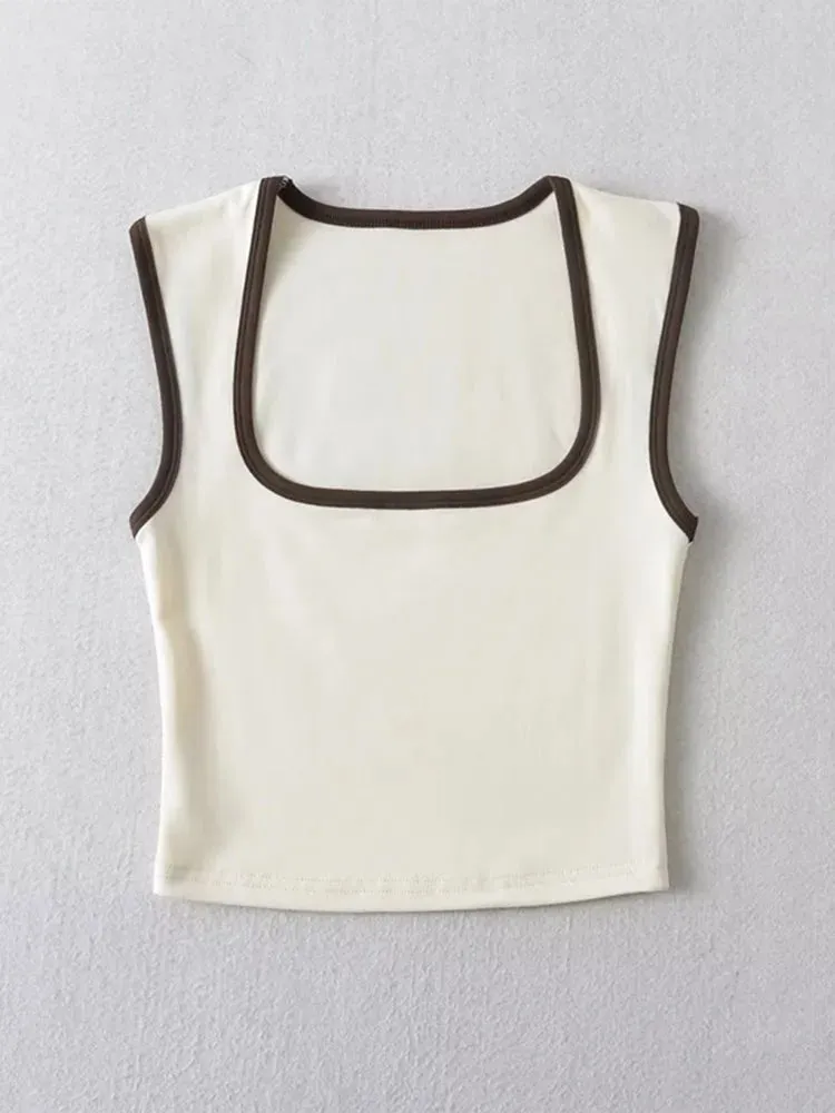 Women’s Slim Solid Contrast Camisole