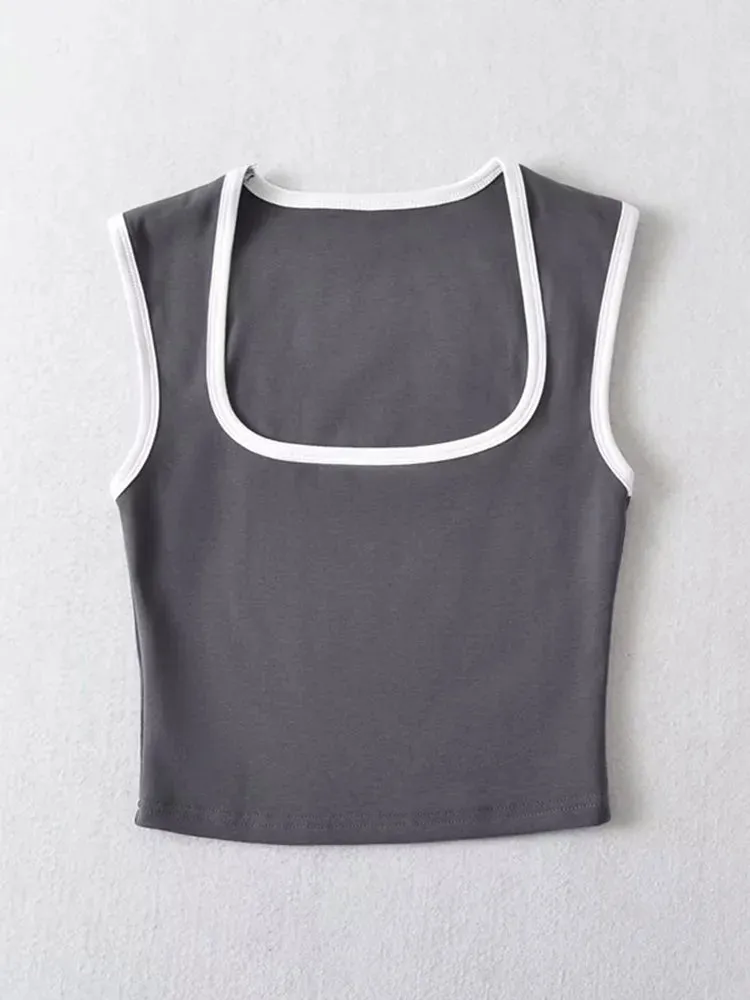 Women’s Slim Solid Contrast Camisole