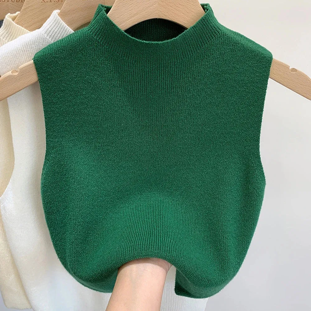 Women's Vest Tank Top Solid Color Sweater