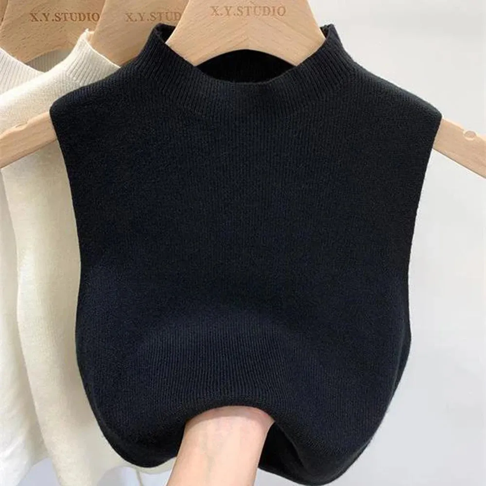 Women's Vest Tank Top Solid Color Sweater