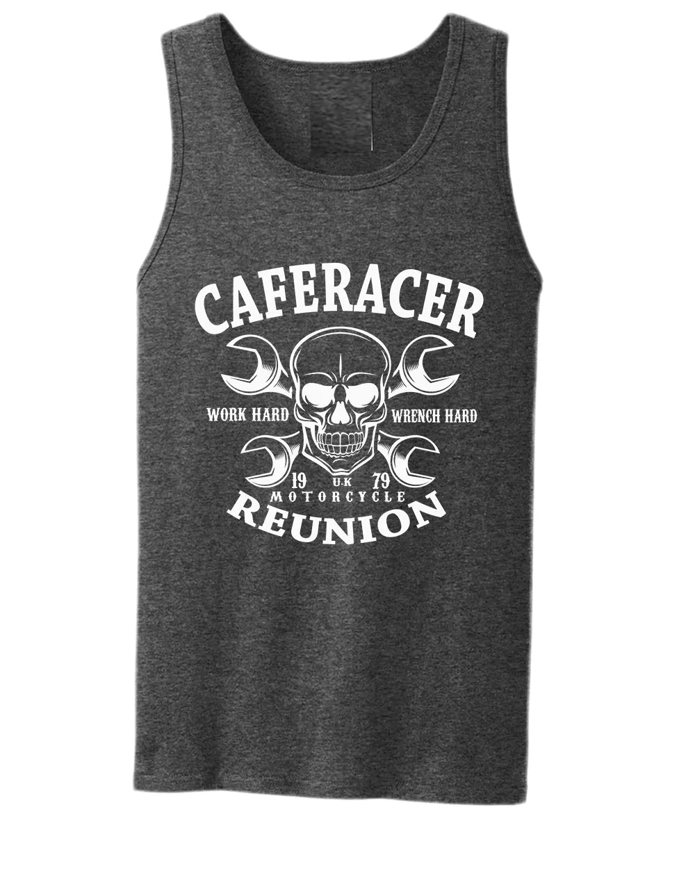 Work hard wrench hard motorcycle reunion tank top