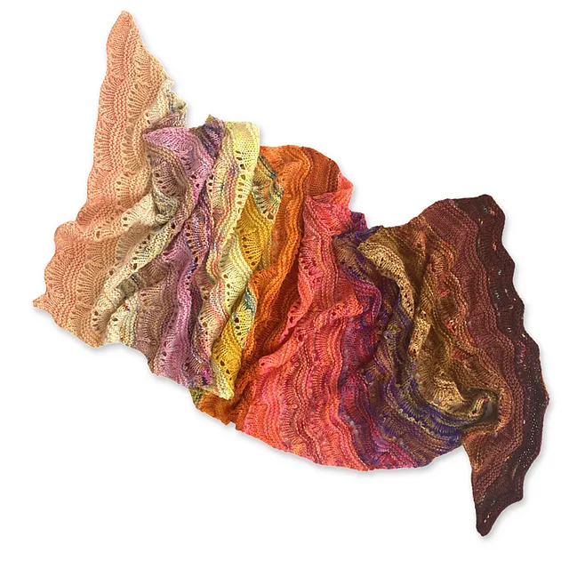 Wrap It Real Good Shawl, Ambah O'Brien Print Knitting Pattern