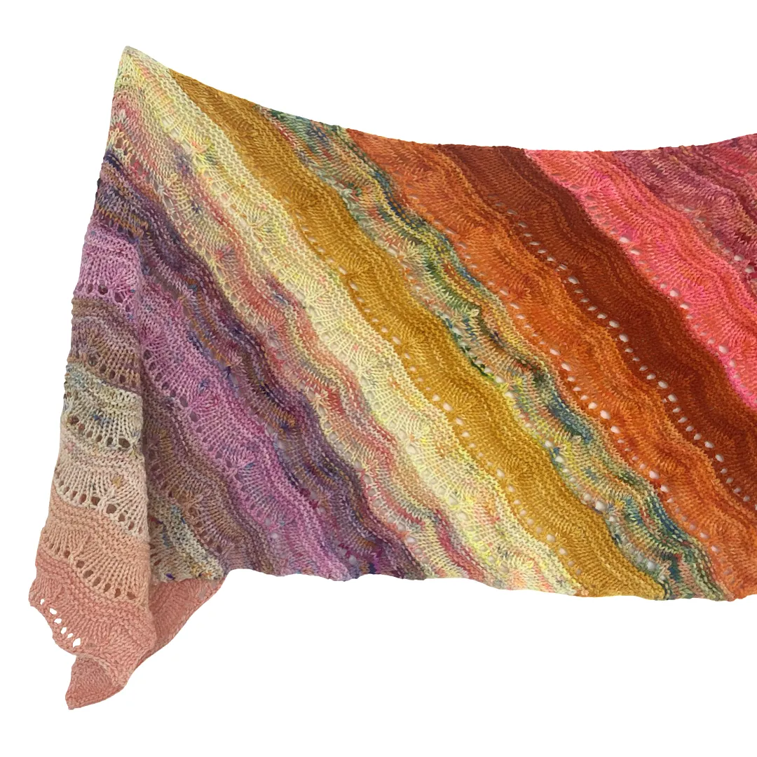 Wrap It Real Good Shawl, Ambah O'Brien Print Knitting Pattern