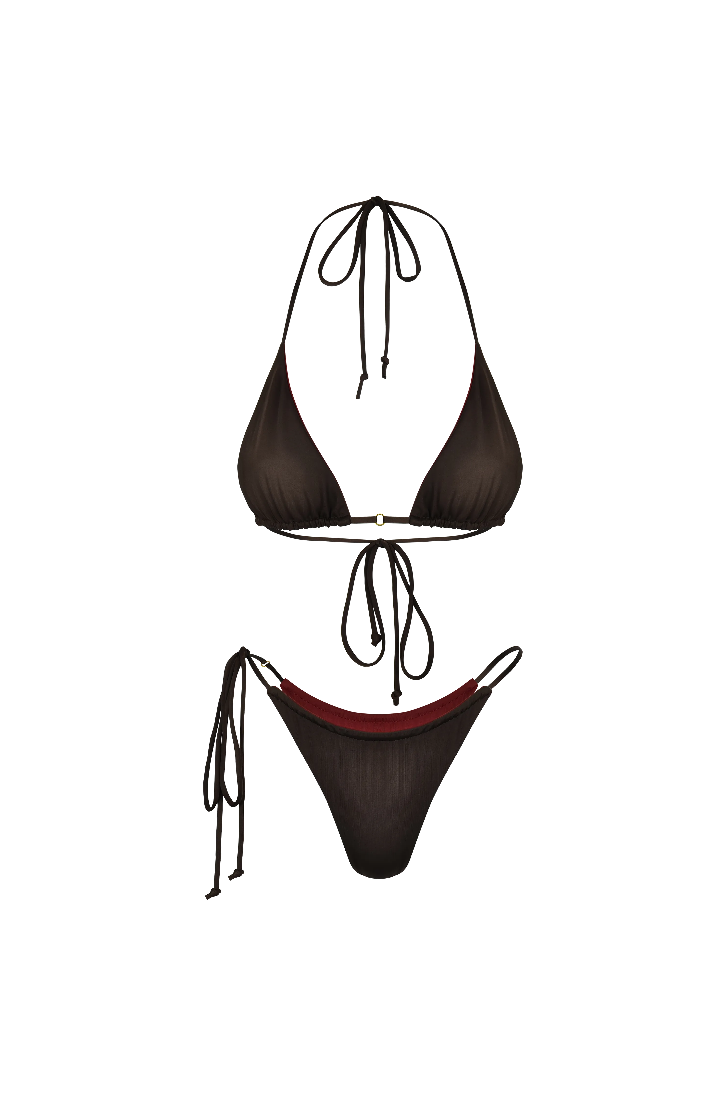 Xena Triangle Bottom Riversable Choco Rouge