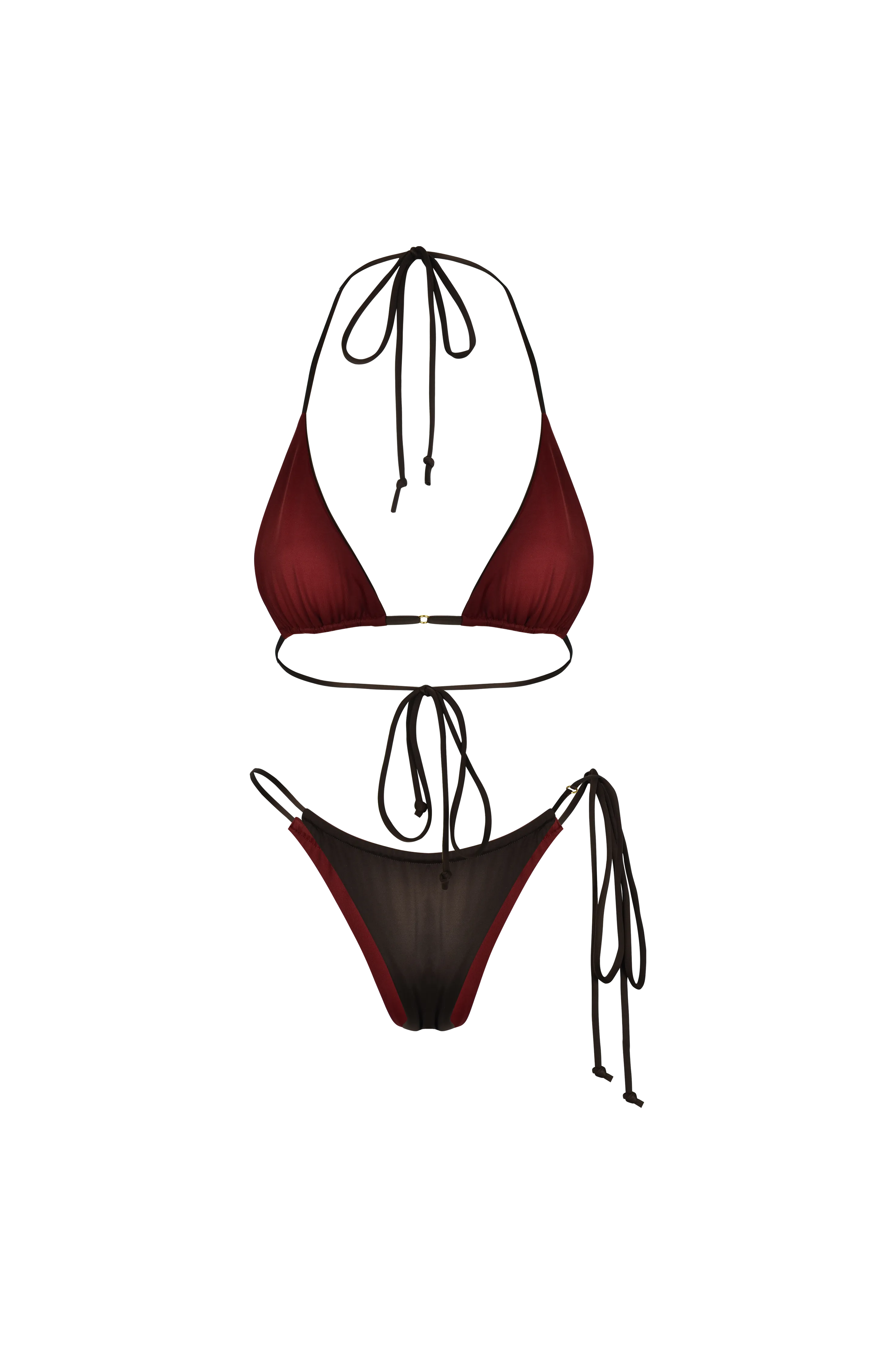 Xena Triangle Bottom Riversable Choco Rouge