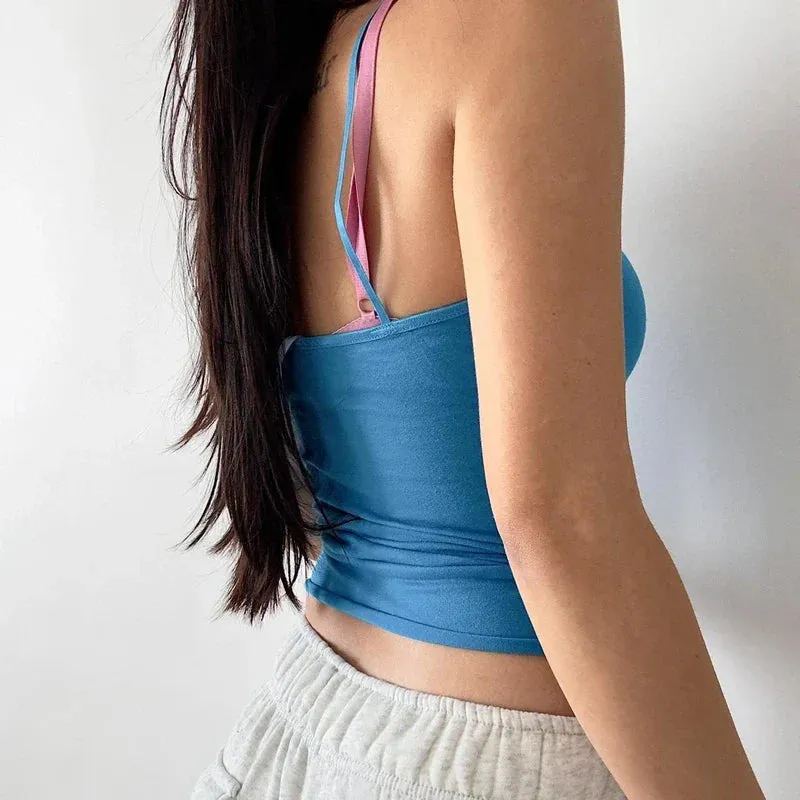 Y2K Ruched Bow Slim Fit Retro Backless Kawaii Fairy Coquette Crop Top