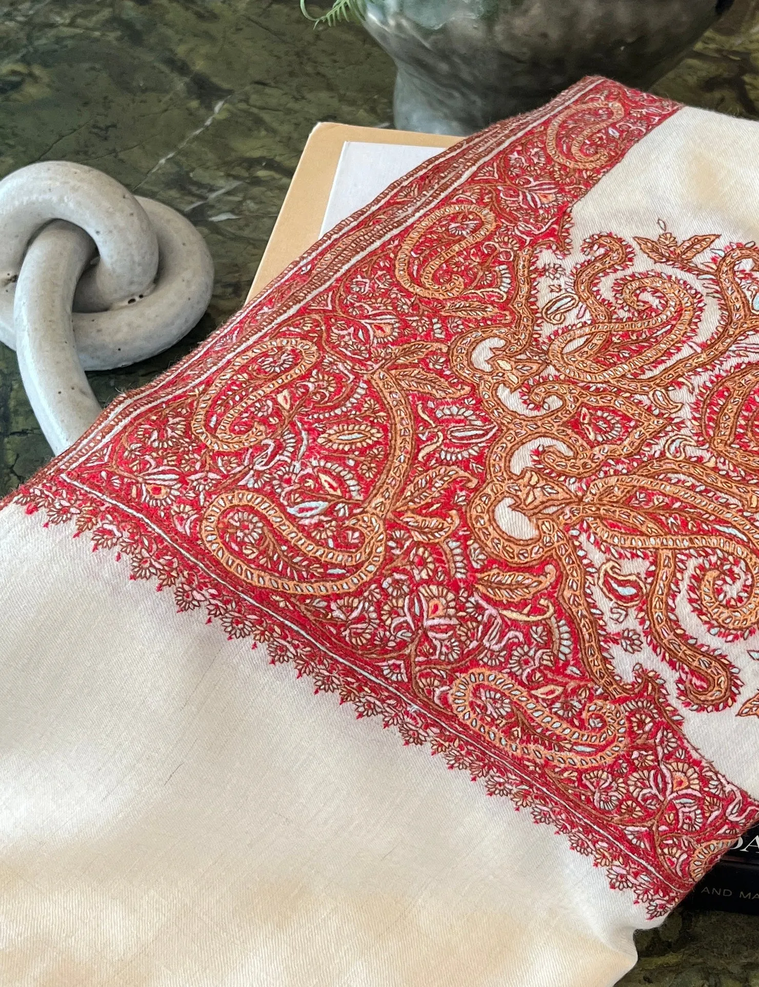 YASER | PAISLEY EMBROIDERED SHAWL