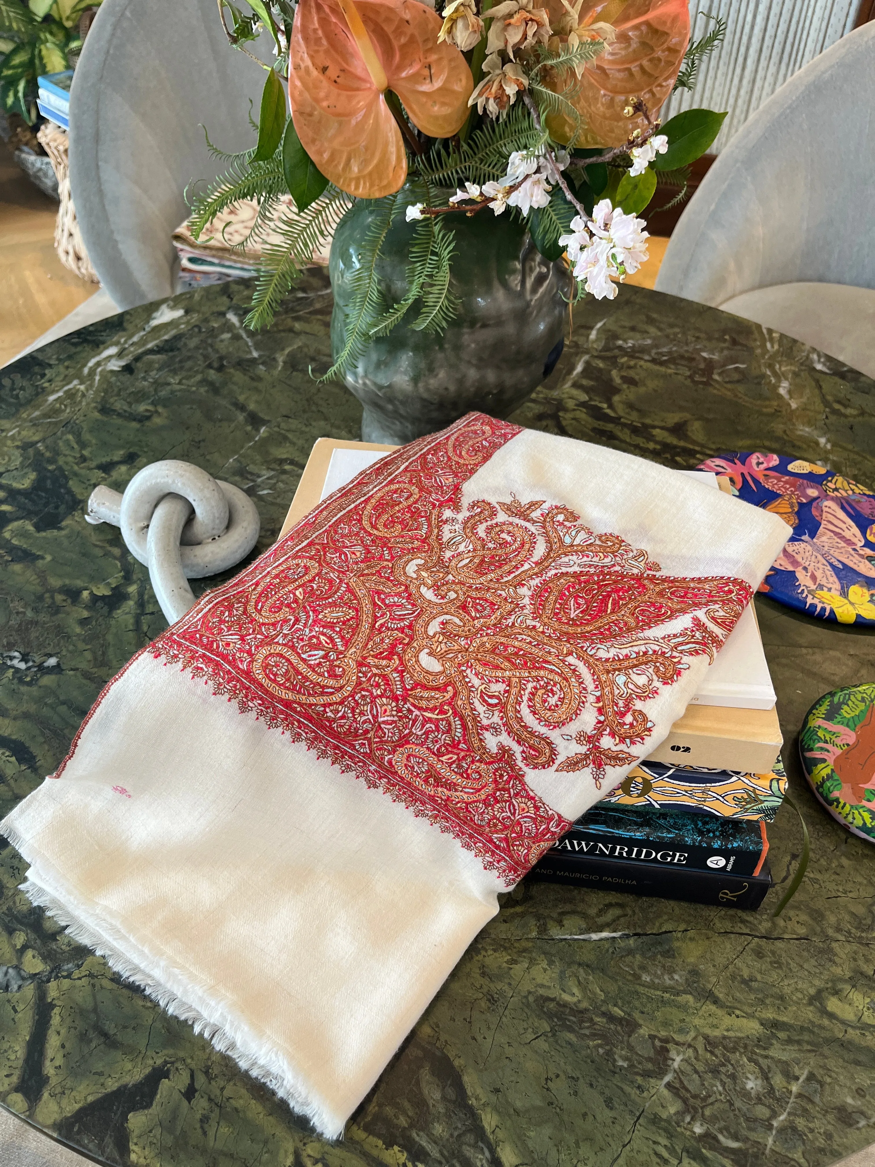 YASER | PAISLEY EMBROIDERED SHAWL